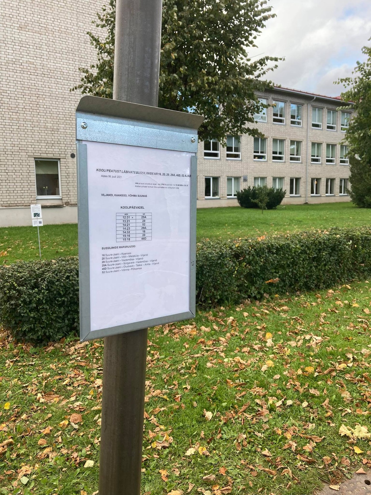 Bussi infotahvel